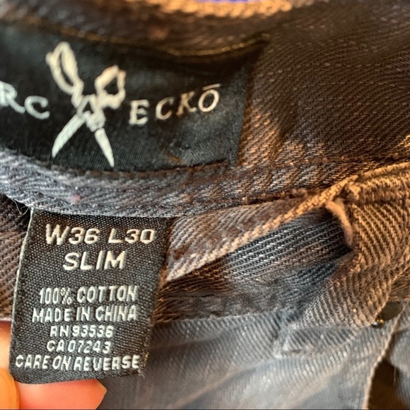 Marc Ecko Cut & Sew Jeans Slim Cut Denim 36x30 - Picture 2 of 3